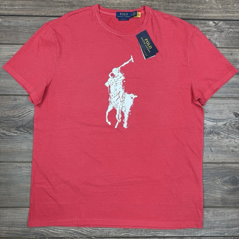 Polo Ralph Lauren Men's Classic-Fit Logo Jersey T-Shirt Red Size Large NWT